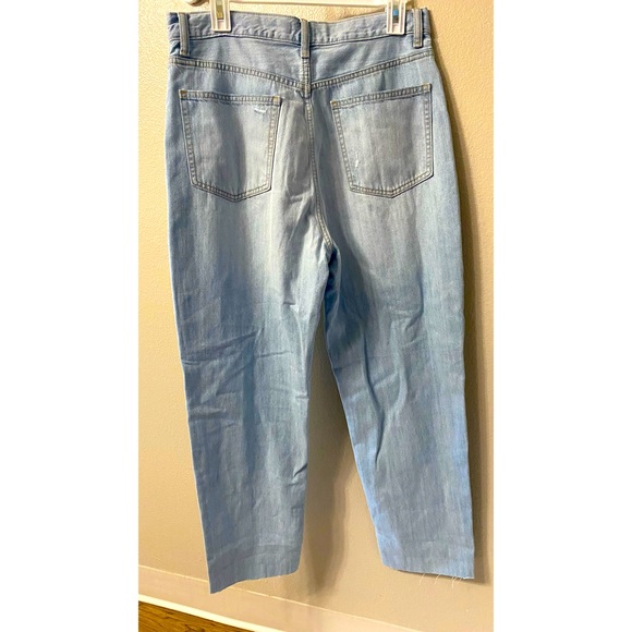 Distressed Peg Top High-Rise Jeans - Picture 2 of 5